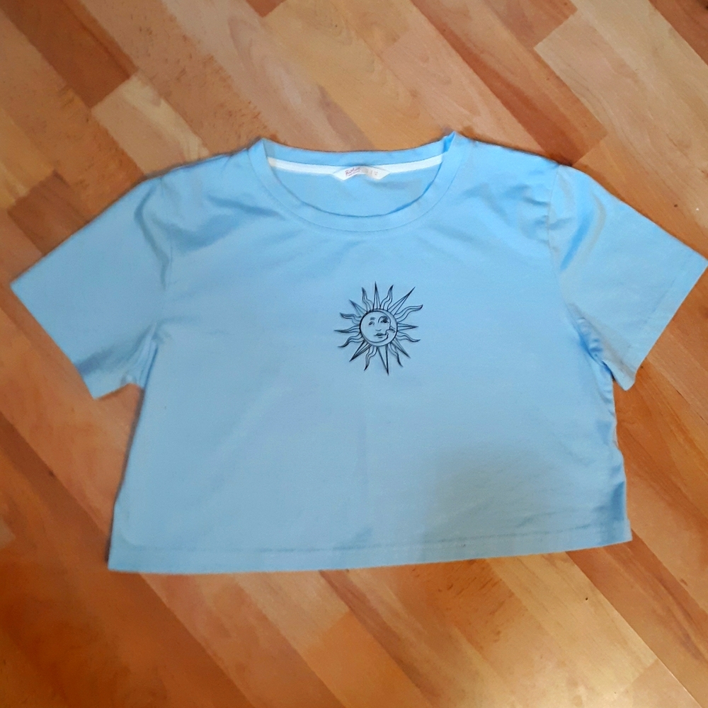Romwe cropped tee